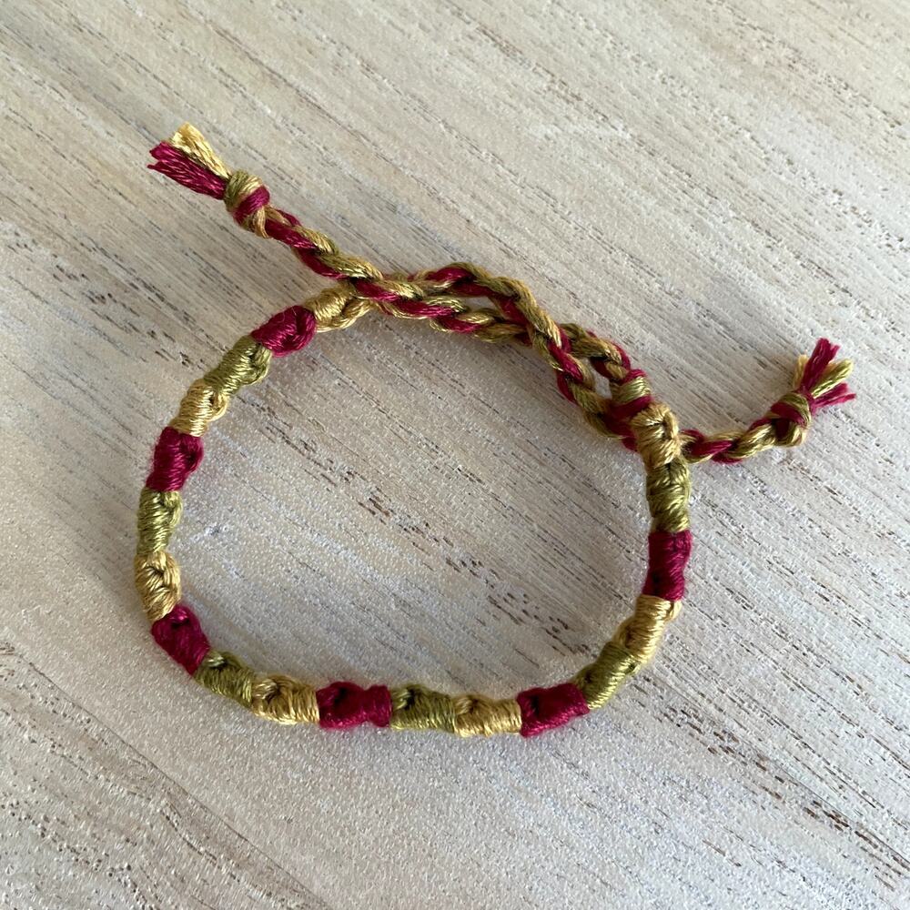 Carlotta Bracelet anklet trendy comfortable tie embroidery thread woven gift